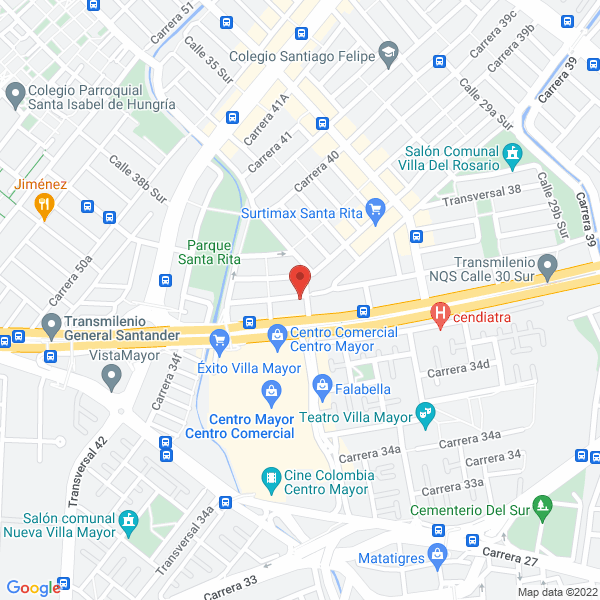 Mapa de Comercializadora Megatextil S.A.S.