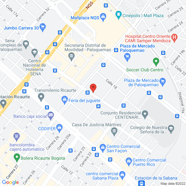 Mapa de Comercializadora Monfer Ltda.