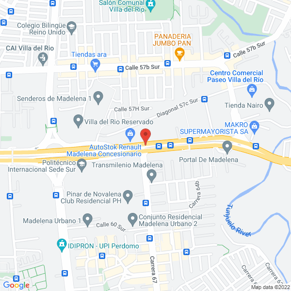 Mapa de Comercializadora Nacional De Cárnicos S.A.S.