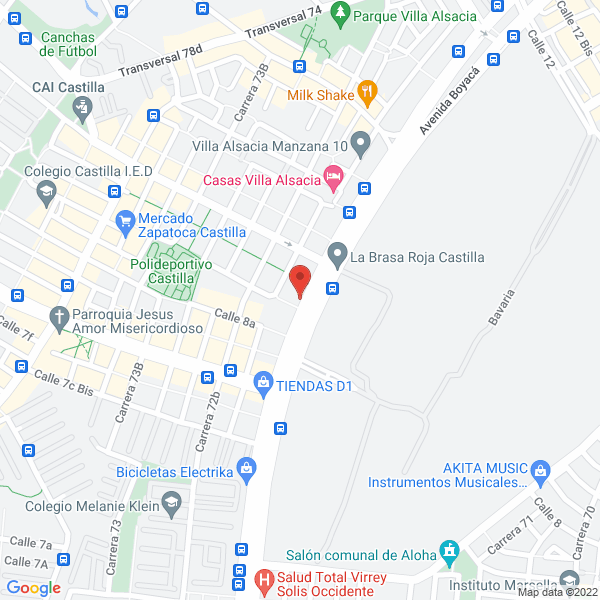 Mapa de Comercializadora Y Transportadora Moda Pieles S.A.S.