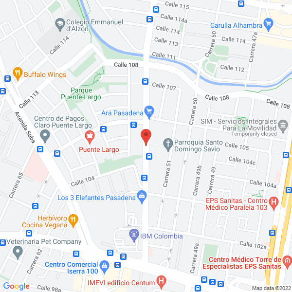 Mapa de Ci Mca S.A.S.