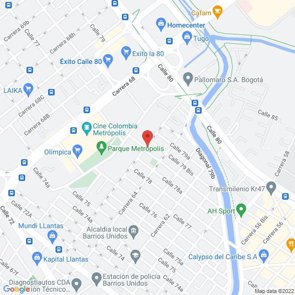 Mapa de Cigarreria Metropolis Express