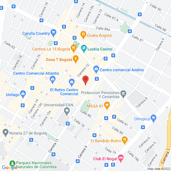 Mapa de Compañía Aseguradora De Fianzas S.A. Confianza