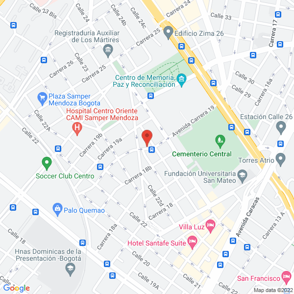 Mapa de City Group Proyectos & Diseños