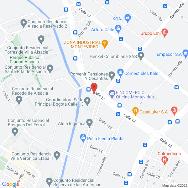 Mapa de Clinica De Nuestra Señora De La Paz