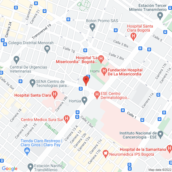 Mapa de Clinica Emmanuel