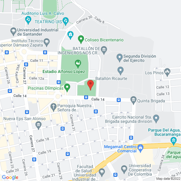 Map of Fundación Oftalmológica De Santander - Foscal