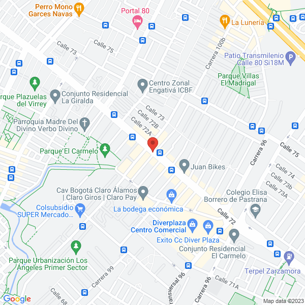 Mapa de Clinica Metropolitana Salud Y Estética Dental