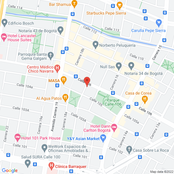 Mapa de Clínica Nueva Imagen