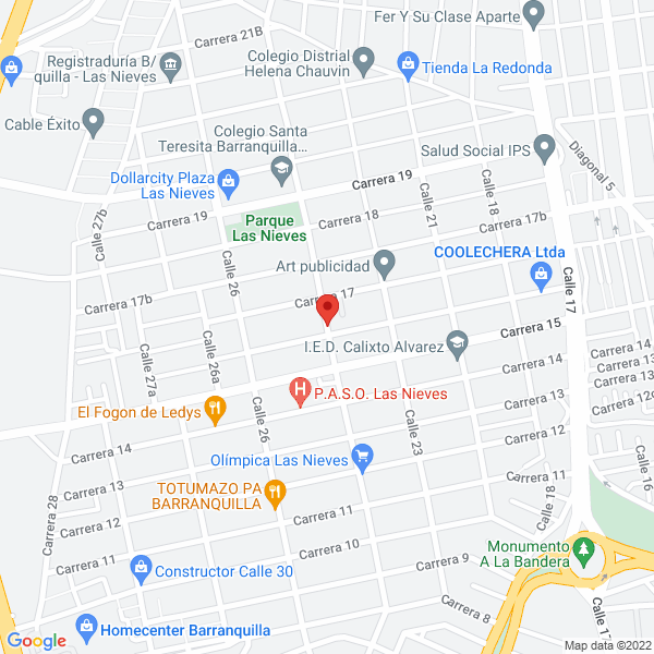 Map of Colegio De La Misericordia