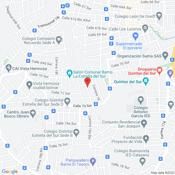 Mapa de Colegio Isabelita Tejada
