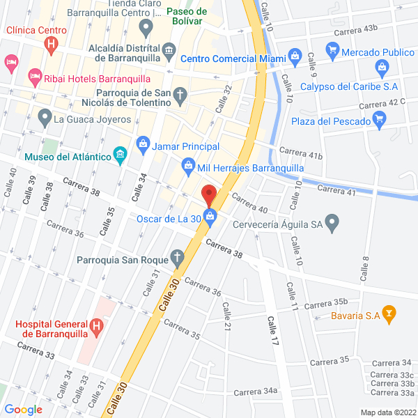 Map of Droguería Industrial Droquímicos
