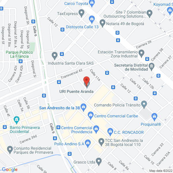 Mapa de Europlásticos Ltda.