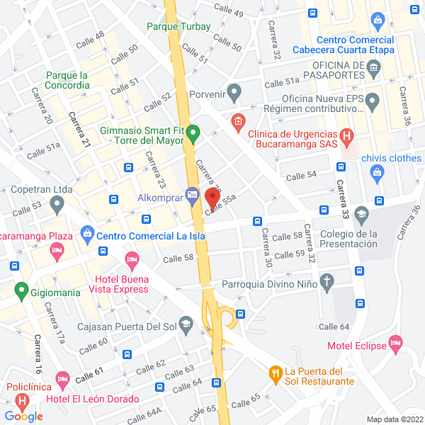 Map of Eventos Georgina