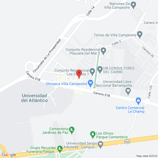 Map of Hydroceánica Ingenieros S.A.S.