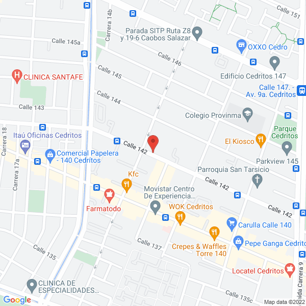 Mapa de Gusmet S.A.S.