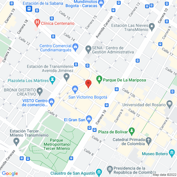 Mapa de Inversiones Inmobiliarias Jiménez Giraldo & Cía. S. En C.