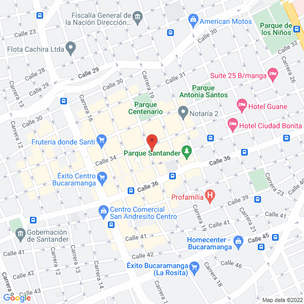 Map of Inversiones Páez Capacho & Cía. S. En C.
