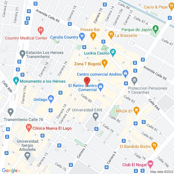 Mapa de Restaurante La Ponderosa