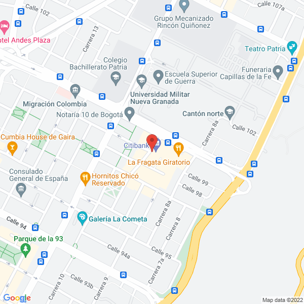 Mapa de Inversiones Vanguard S.A.S.