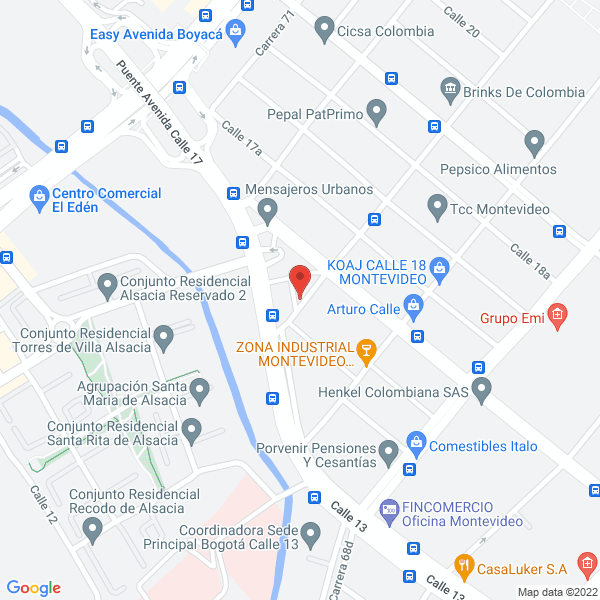 Mapa de Inversiones Y Construcciones Roca Ltda.