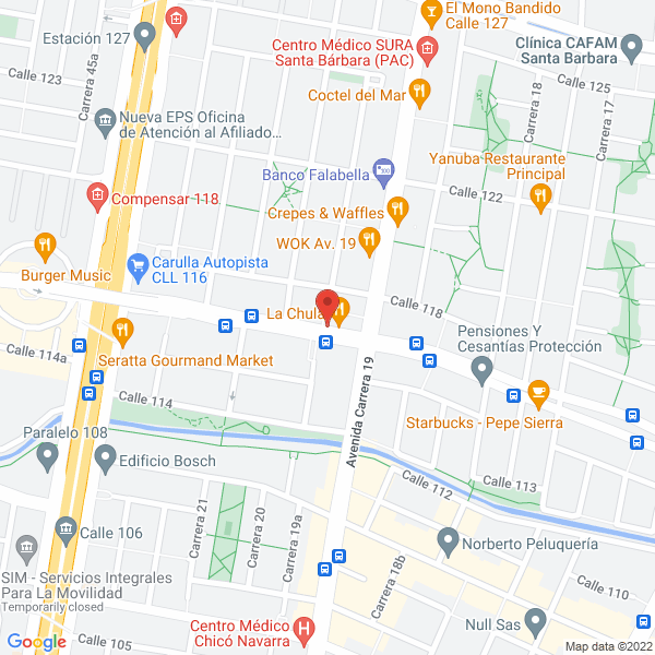 Mapa de Inversiones Y Construcciones Xandú S.A.S.