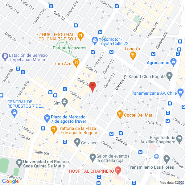 Mapa de Intercontinental De Vidrios Ltda.