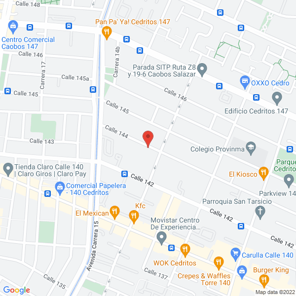 Mapa de Interinco Ingeniería Ltda.