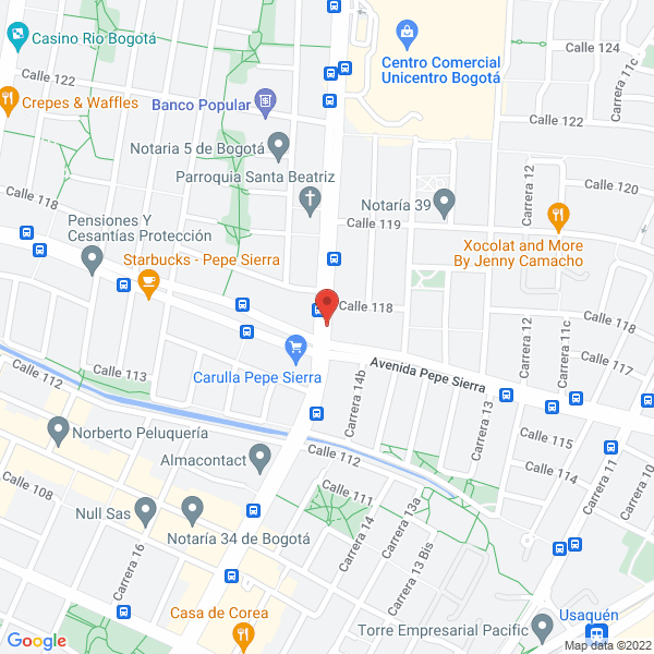 Mapa de Intersiglo21 S.A.S.