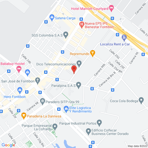 Mapa de Internacional Sáenz Gómez Ltda.