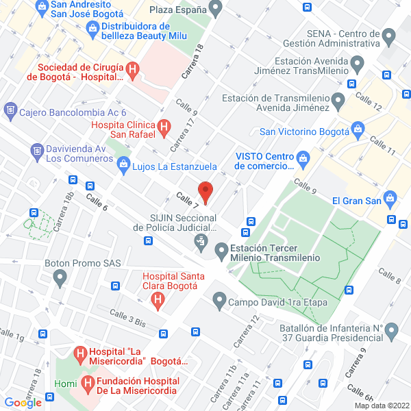 Mapa de Inverpartes Rg