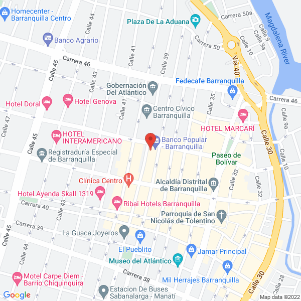 Map of Inversiones Bello Crediya Ltda.