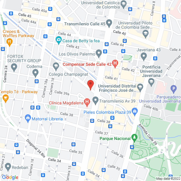Mapa de Casa Real Teusaquillo