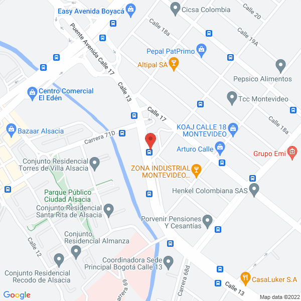 Mapa de Idcom S. A. S.