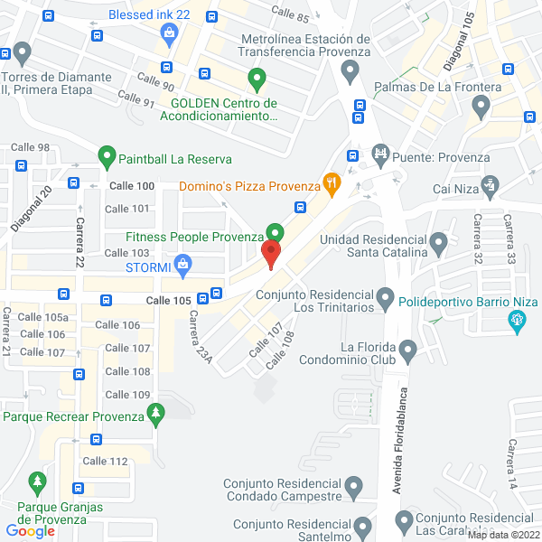 Map of Jardín Materno Infantil Garabatos