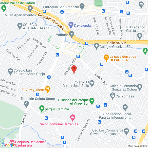 Mapa de Jardún Infantil Monteblanco