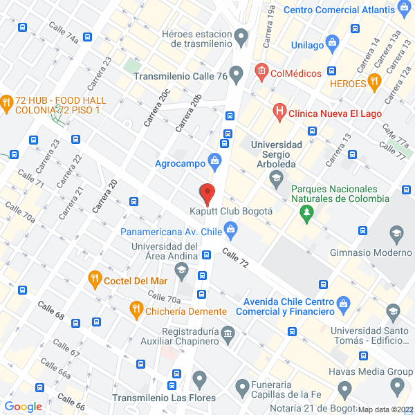 Mapa de Megacall Ltda
