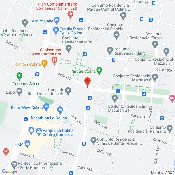 Mapa de Meh Ltda. Auditoria Y Revisoría Fiscal