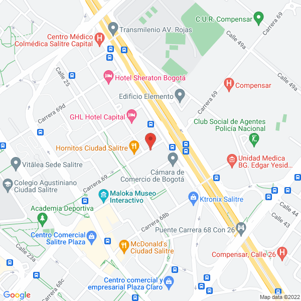 Mapa de Mercanet S.A.S.