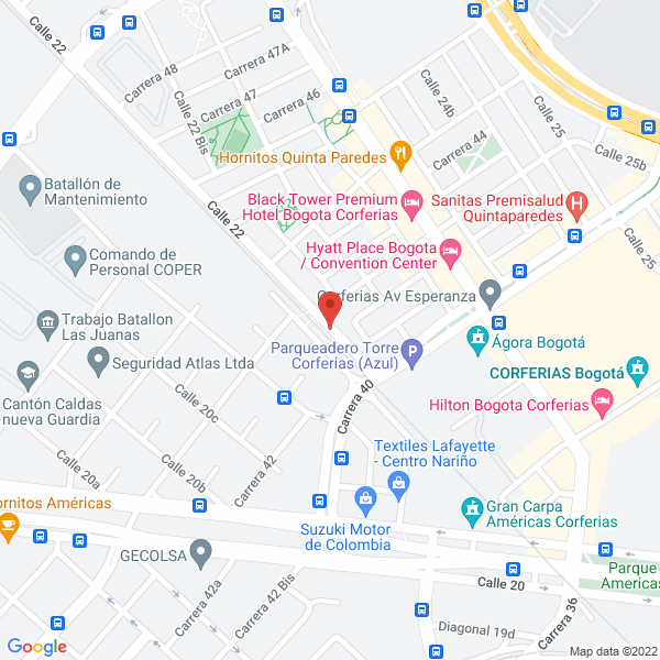 Mapa de Noticiero Cm&