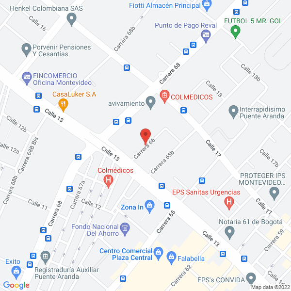 Mapa de Eterna S.A.