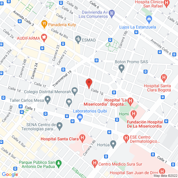 Mapa de Olsotek S.A.S