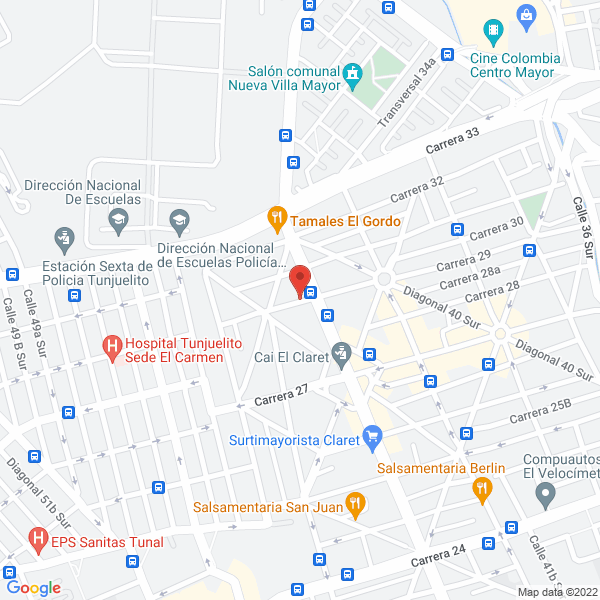 Mapa de Metálicas K.L.P. Ltda.