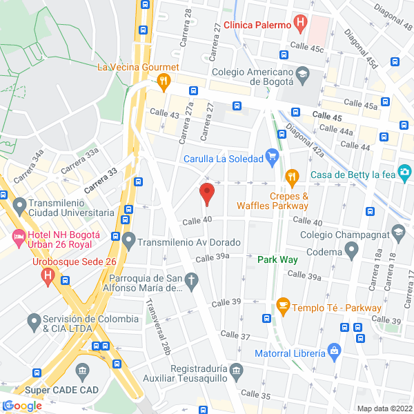 Mapa de Jardín Pedagógico Rafael Pombo