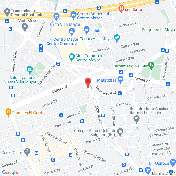 Mapa de Moto Sur Orjuela Rectificadora